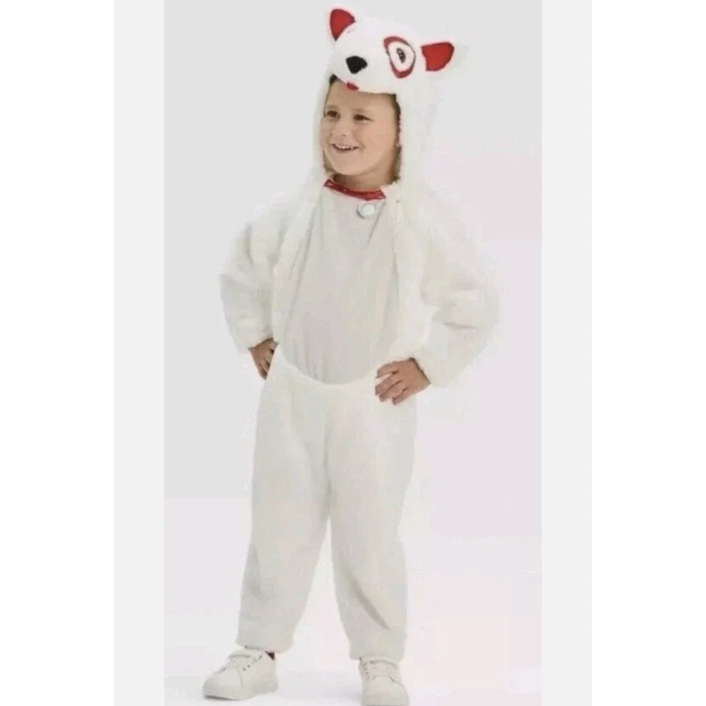 Toddler Target BULLSEYE Dog Halloween Costume Jumpsuit Size 2t-3t NWT Hyde & EEK